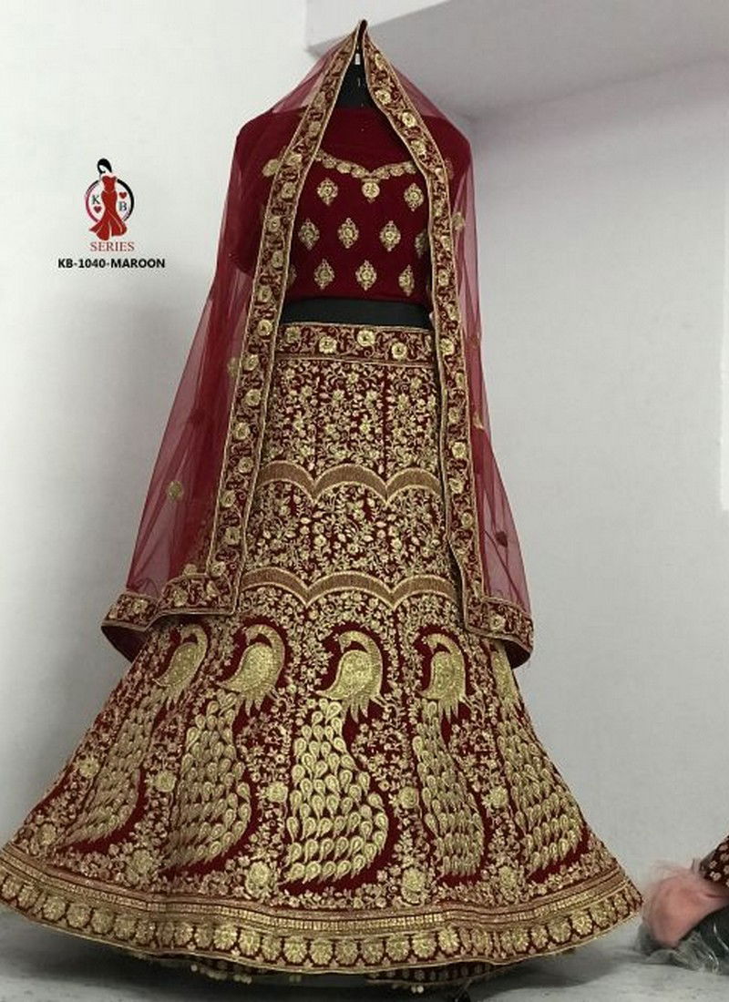 Kb 1040 Bridal Wear Wholesale Lehenga Collection